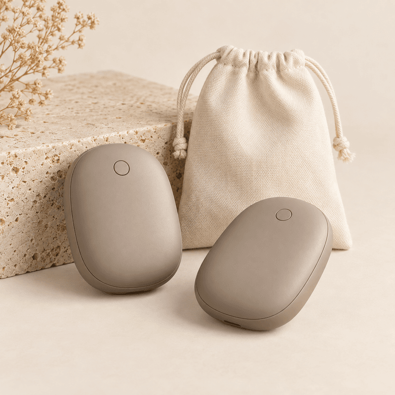 Pair of rechargeable hand warmers